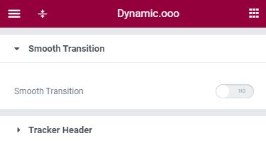 Dynamic.ooo Smooth Transition & Tracker Header